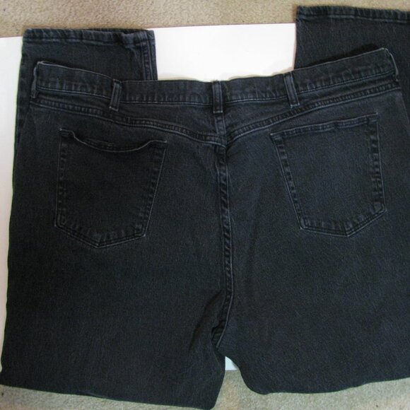 Chic Jeans Plus Size 26W Petite 26 Black Heavyweight Denim Straight Leg Short - Picture 3 of 5
